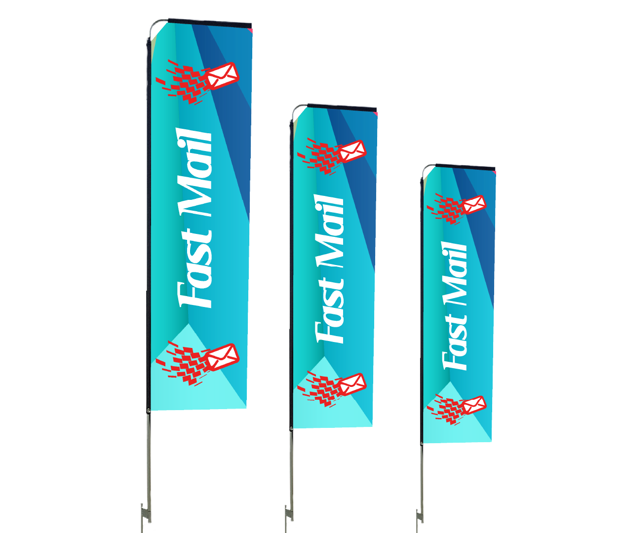 Printed Telescopic Flag